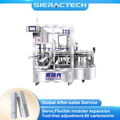 کیفیت ماشین کارتونی عمودی خودکار با سیستم تغذیه چرخشی با سرعت بالا کارخانه