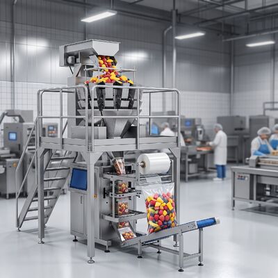 Quality Complete Automatic Packaging System for IQF & Frozen Fruits (Multi-Head Weigher + VFFS) factory